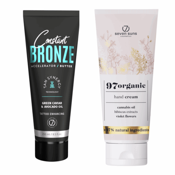 7suns Constant Bronze Accelerator Butter 250ml + Krem Do Rąk 75ml Gratis