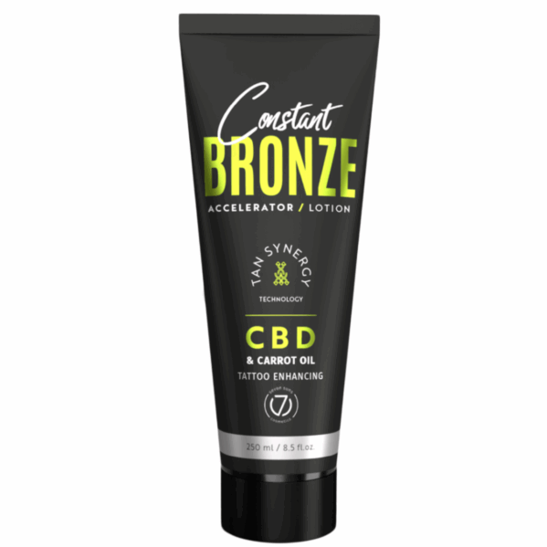 7suns Constant Bronze CBD&Carrot Oil Accelerator Lotion 250ml + Podwójne Lusterko Gratis - obrazek 2