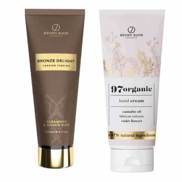 7suns Bronze Delight Tanning Pudding 250ml + Krem Do Rąk 75ml Gratis