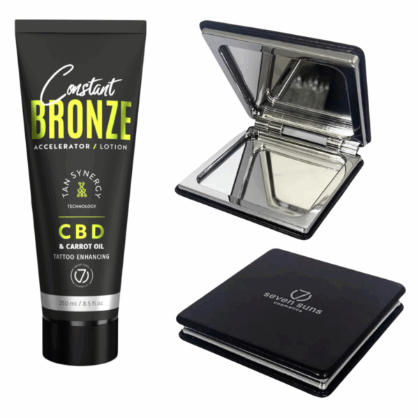 7suns Constant Bronze CBD&Carrot Oil Accelerator Lotion 250ml + Podwójne Lusterko Gratis