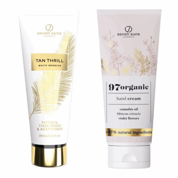 7suns Tan Thrill White Bronzer 250ml + Krem Do Rąk 75ml Gratis