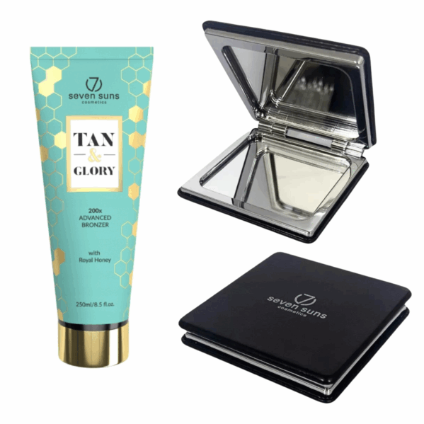 7suns Tan&Glory 200x Mega Bronzer Edition + Podwójne Lusterko Gratis