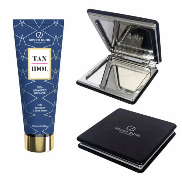 7suns Tan Idol 200x Mega Mocny Bronzer Golden Edit + Podwójne Lusterko Gratis