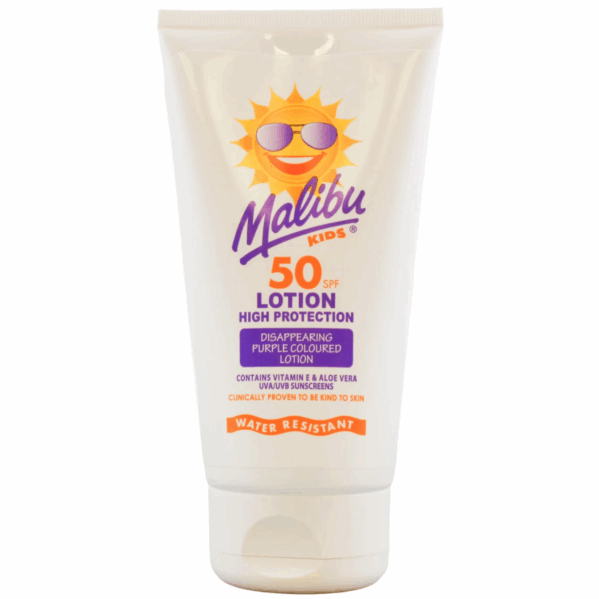 Malibu Kids Suncare Body Lotion SPF50 Balsam Do Opalania Dla Dzieci 150ml