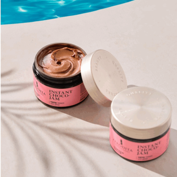 Afrodita Instant Choco-Jam Dżem Do Opalania Z Brokatem 200ml - obrazek 5