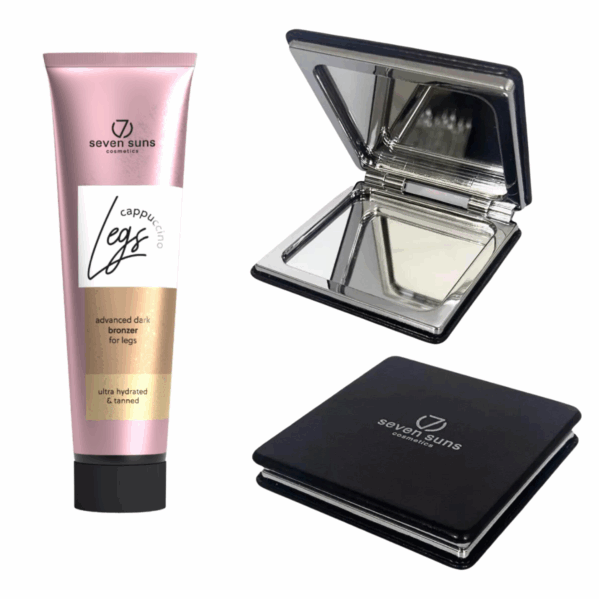7suns Cappuccino Legs Przyspieszacz-Bronzer Do Nóg + Podwójne Lusterko Gratis