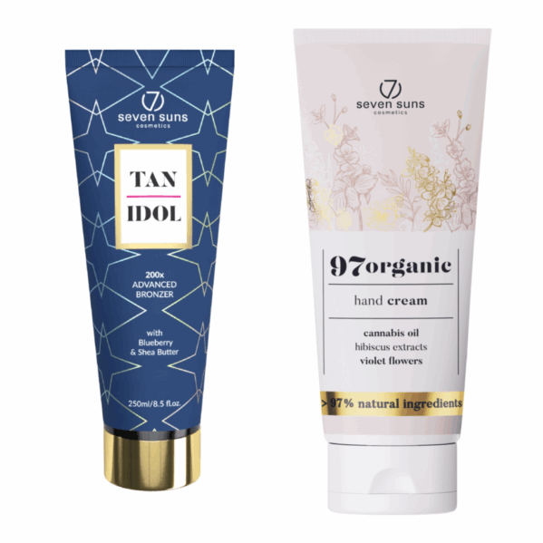7suns Tan Idol 200x Mega Mocny Bronzer Golden Edit + Krem Do Rąk 75ml Gratis