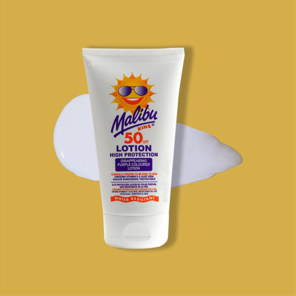 Malibu Kids Suncare Body Lotion SPF50 Balsam Do Opalania Dla Dzieci 150ml - obrazek 2
