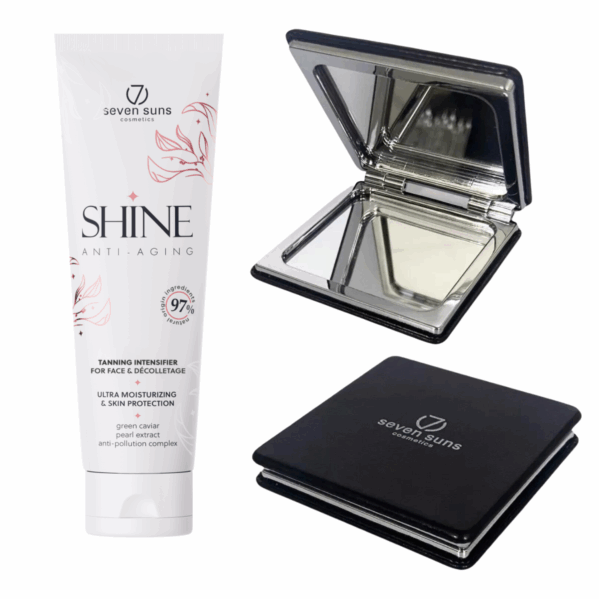 7suns Shine 50x Przyspieszacz Do Opalania Twarzy 75ml + Podwójne Lusterko Gratis