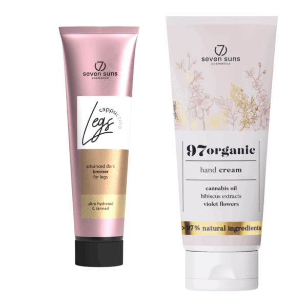 7suns Cappuccino Legs Przyspieszacz-Bronzer Do Nóg + Krem Do Rąk 75ml Gratis