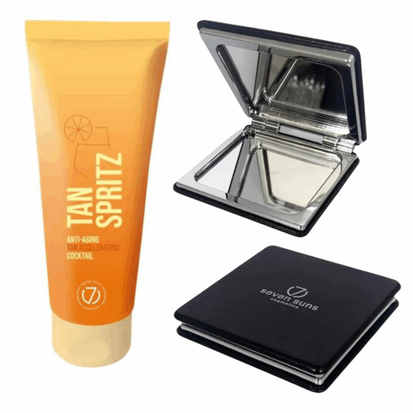 7suns Tan Spritz Koktajl Przyspieszający Opalanie 100ml + Podwójne Lusterko Gratis