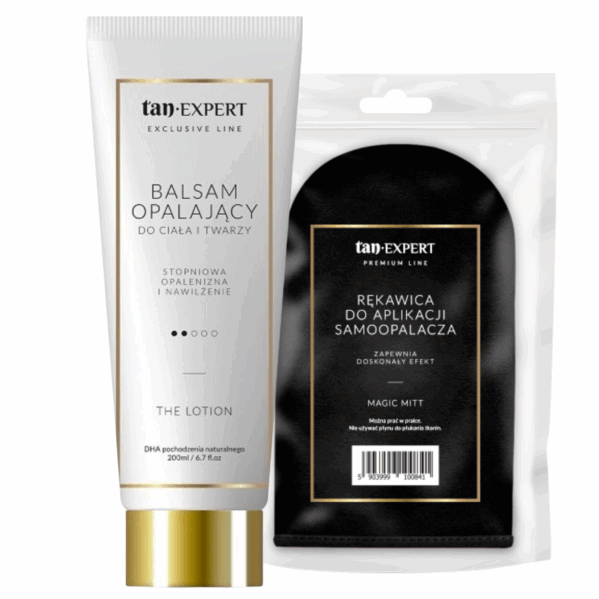 TanExpert The Lotion Balsam Brązujący + Rękawica
