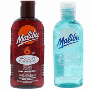Malibu SPF6 Olejek Brązujący 200ml + Żel Po Opalaniu 100ml
