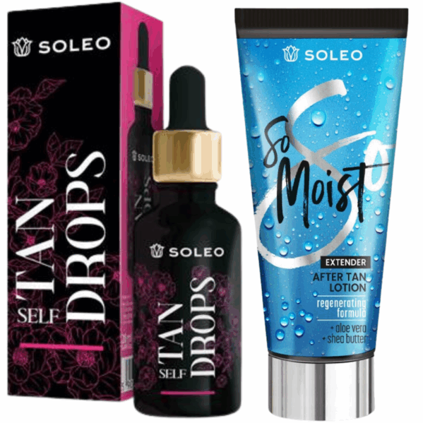 Soleo Self Tanning Drops + So Moist Po Opalaniu Gratis