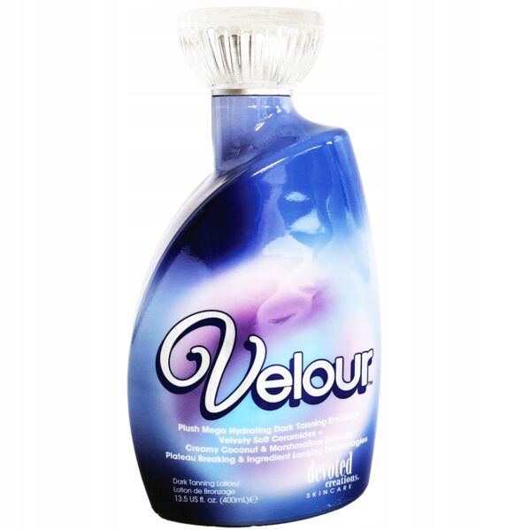 EMULSJA do opalania SOLARIUM Velour Plush Mega Hydrating Dark Tanning 400ml - obrazek 2