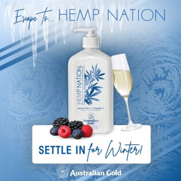 BALSAM do ciała z konopii Hemp Nation Arctic Berry Prosecco Limited Edition 535ml - obrazek 2