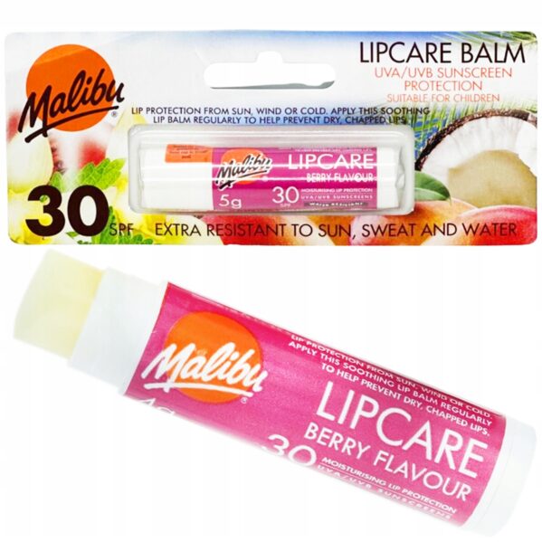 POMADKA balsam do ust Ochronna Malibu JAGODOWA SPF30 Berry Lip Care