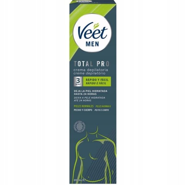 Krem do depilacji KLATKI PIERSIOWEJ dla mężczyzn VEET FOR MEN TOTAL PRO - obrazek 5
