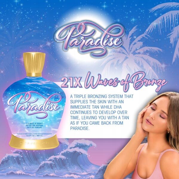 BALSAM do OPALANIA SOLARIUM Designer Paradise DHA Bronzer Witamina C 400 ml - obrazek 5