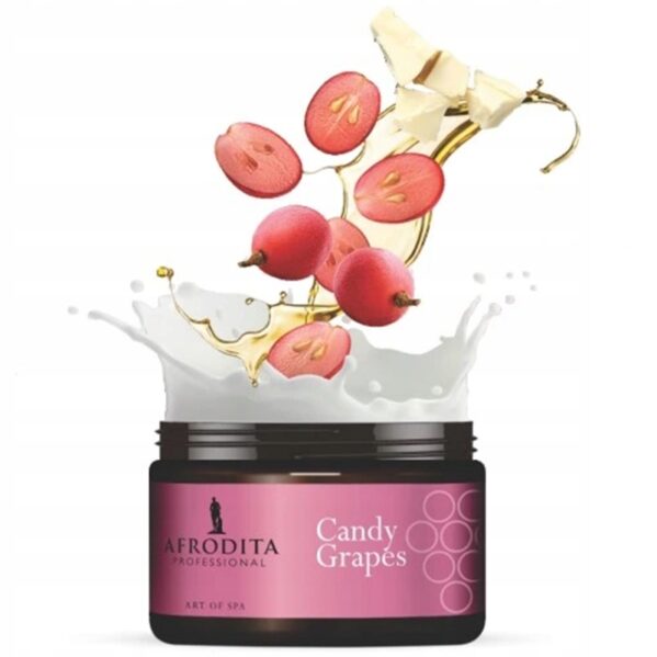Afrodita Candy Grape Peeling do ciała OLEJ Z PESTEK WINOGRON OMEGA 6 200g - obrazek 6