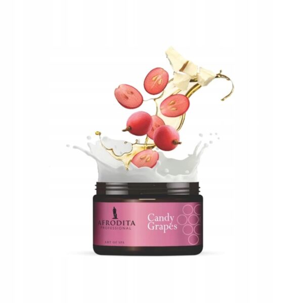 Afrodita Candy Grape Peeling do ciała OLEJ Z PESTEK WINOGRON OMEGA 6 200g - obrazek 9