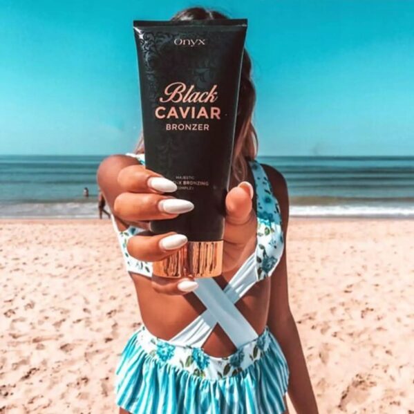Bronzer do opalania BALSAM do ciała SOLARIUM ONYX BLACK CAVIAR Próbka 5ML - obrazek 4