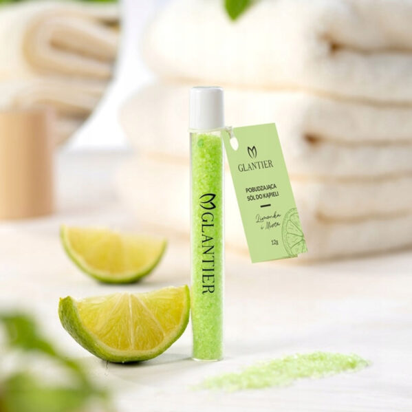 Glantier Pobudzająca Sól Do Kąpieli Limonka I Mięta - 12 g - obrazek 2