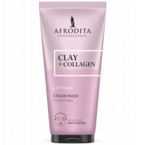 Afrodita Maska kremowa do twarzy ultranawilżająca Clay + Collagen 200ml