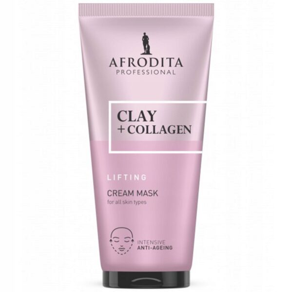 Afrodita Maska kremowa do twarzy ultranawilżająca Clay + Collagen 200ml