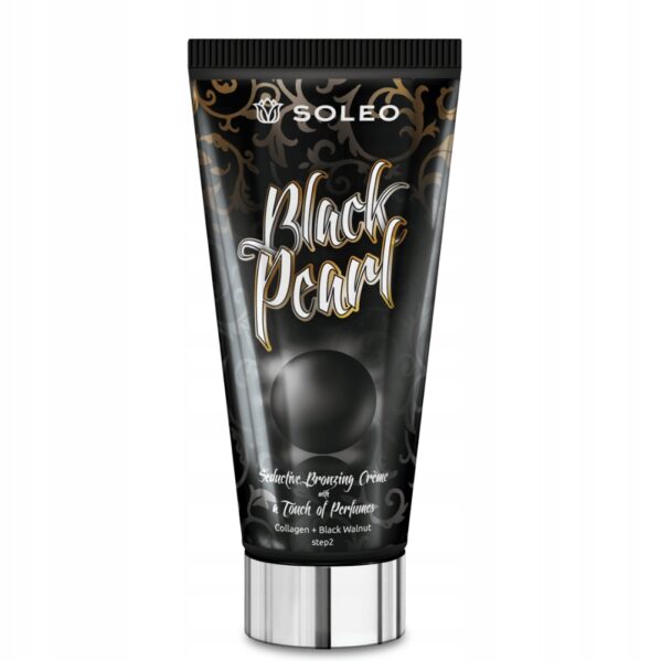 SOLEO BLACK PEARL 150ml MOCNY BRONZER DO OPALANIA + BALSAM PO OPALAN - obrazek 3