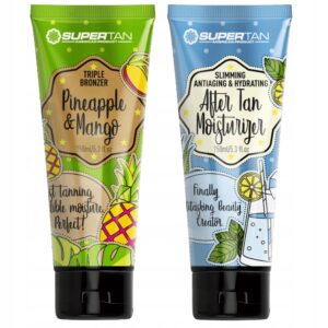 SUPERTAN PINEAPPLE & MANGO 1x POTRÓJNY BRONZER 150ml + Balsam After Tan 150ml