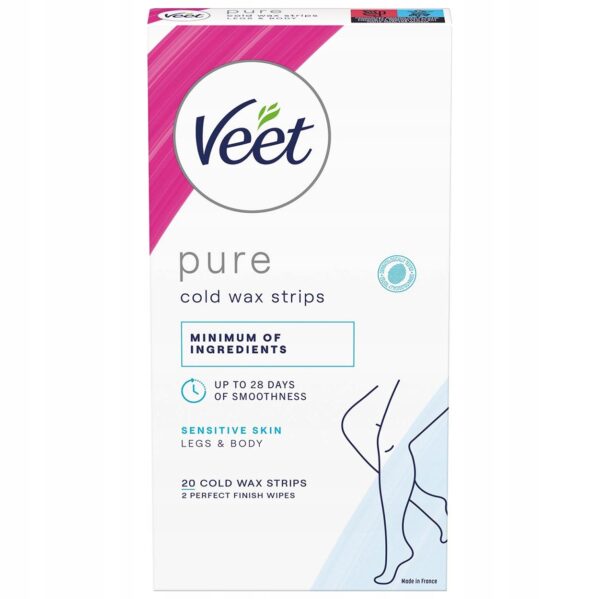 VEET Pure PLASTRY DO DEPILACJI TWARZY 20 szt - obrazek 5