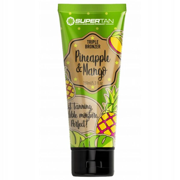 SUPERTAN PINEAPPLE & MANGO 1x POTRÓJNY BRONZER 150ml + Balsam After Tan 150ml - obrazek 3