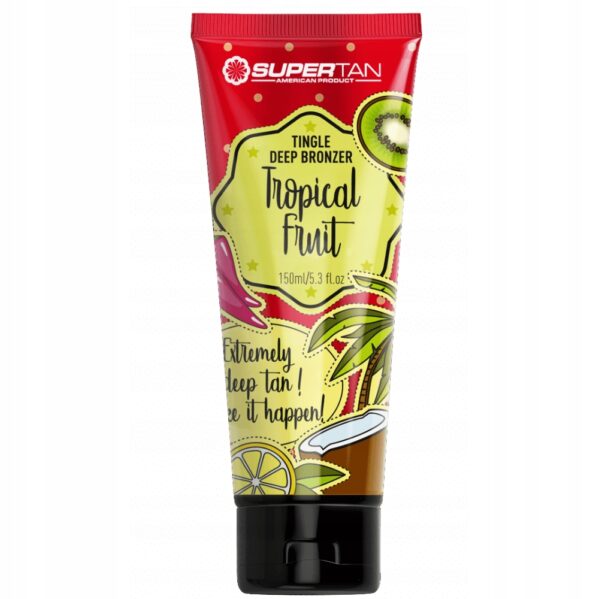 SUPERTAN TROPICAL FRUIT 1x 150ml MOCNY TINGLE BRONZER + Balsam After Tan 150ml - obrazek 3