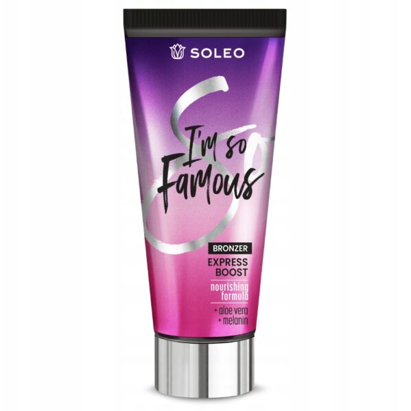 SOLEO I'M SO FAMOUS 150ml BRONZER DO OPALANIA + BALSAM PO OPALANIU 150ml - obrazek 3