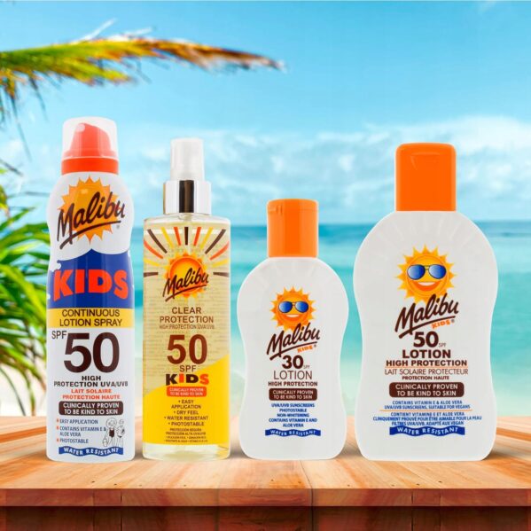 Ochronny Roll-On dla Dzieci do Opalania Malibu Kids SPF 50 Lotion 50 ml - obrazek 2