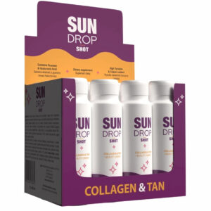 12x Shot do Opalania SUN DROP Collagen Tan Beauty Drink do PICIA z guaraną 80ml