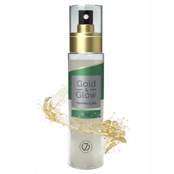 Eliksir Suchy Olejek z dodatkiem nasion konopi CBD 7Suns Gold & Glow 100ml - obrazek 2